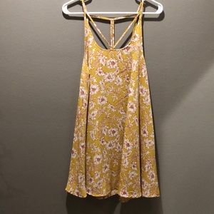 Yellow Floral Sun Dress